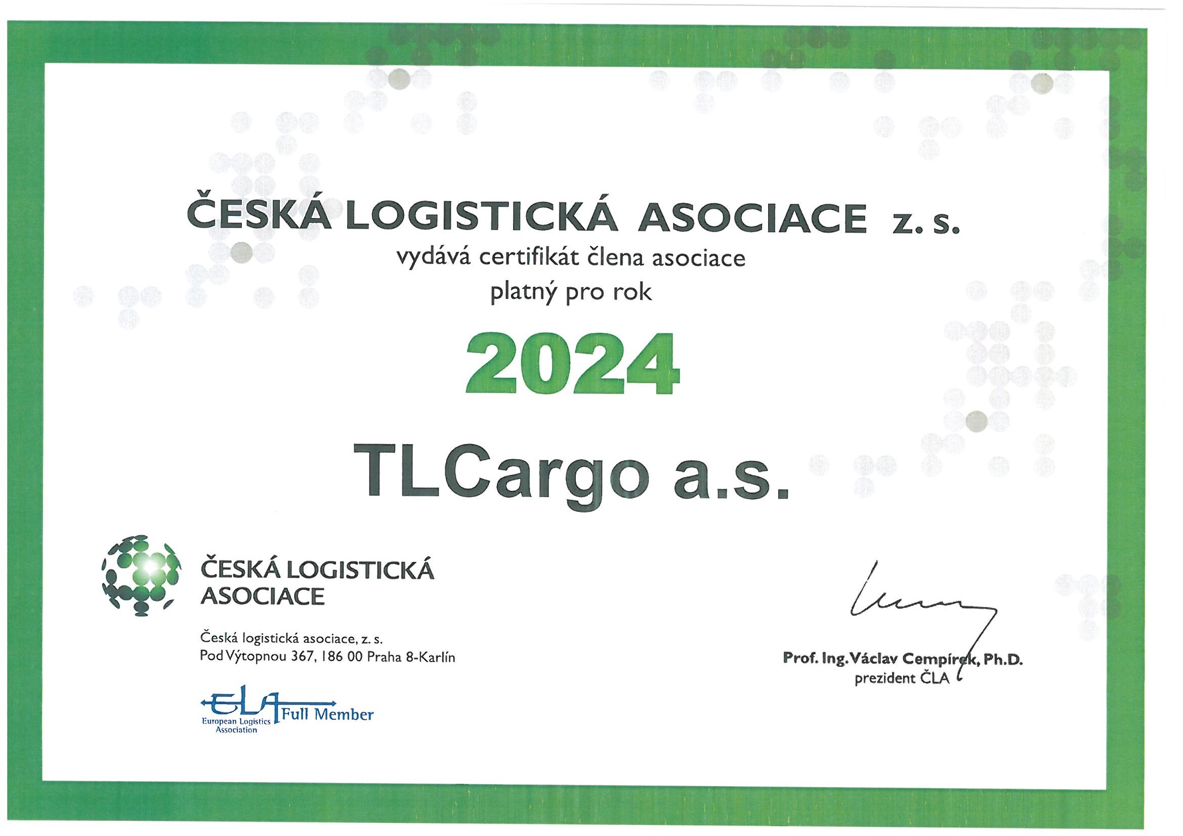 Czech Logistics Association z.s. (CLA)